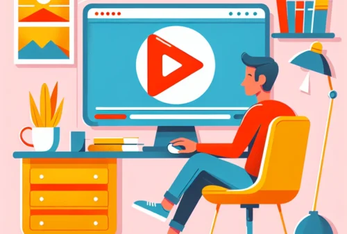 "Ilustrasi langkah-langkah mudah untuk mendownload video YouTube dengan aman, termasuk tampilan antarmuka aplikasi dan contoh video yang diunduh, sesuai panduan lengkap."